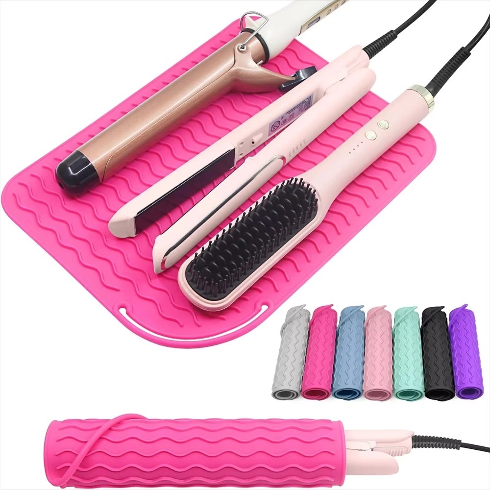 Hair Straightener - 내열 매트 스트레이트너 패드 컬링 아이언