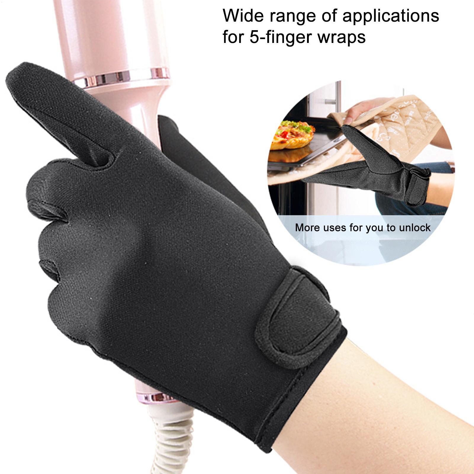 Hair Straightener - 1PC 내열성 손가락 장갑 헤어 스트레이트너