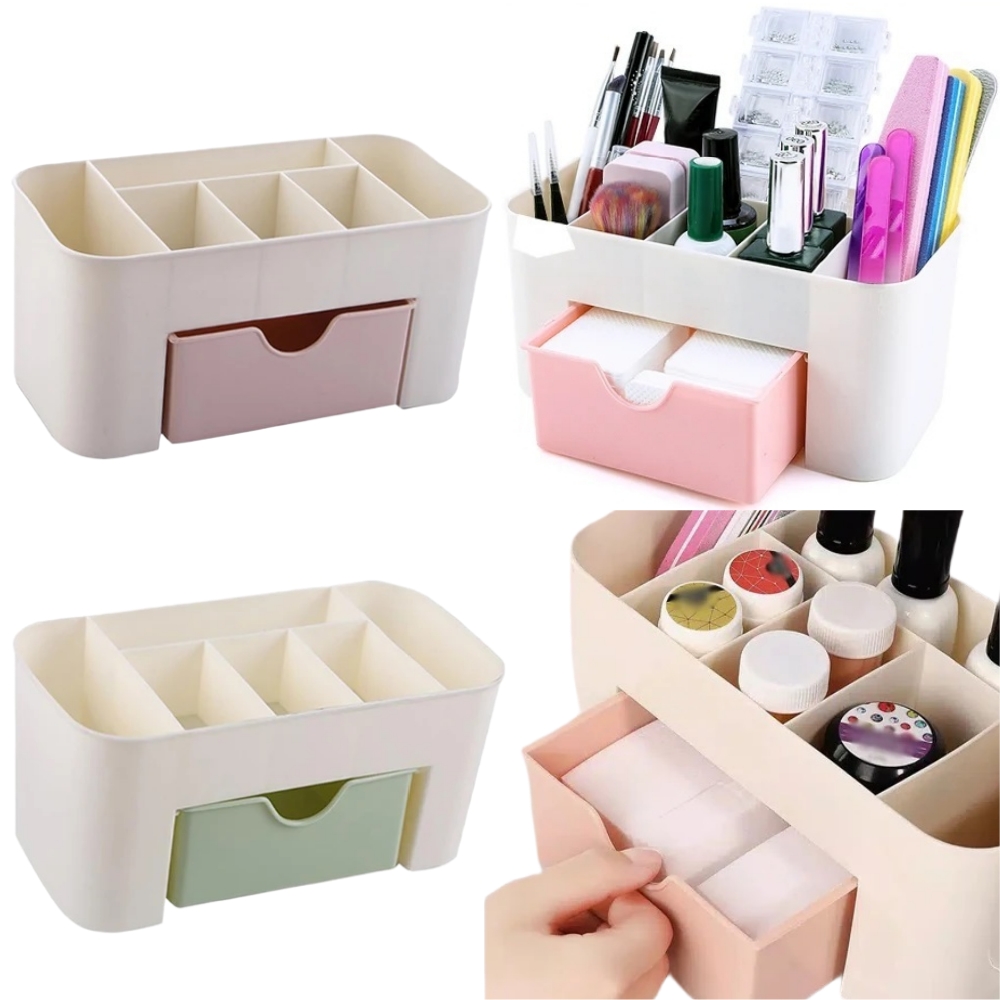Beauty Kiss Makeup - 네일 아트 주최자 데스크탑 서랍 화장품