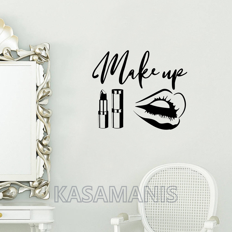 Makeup Is Beauty Quotes - 메이크업 견적 벽 아트 데칼 뷰티