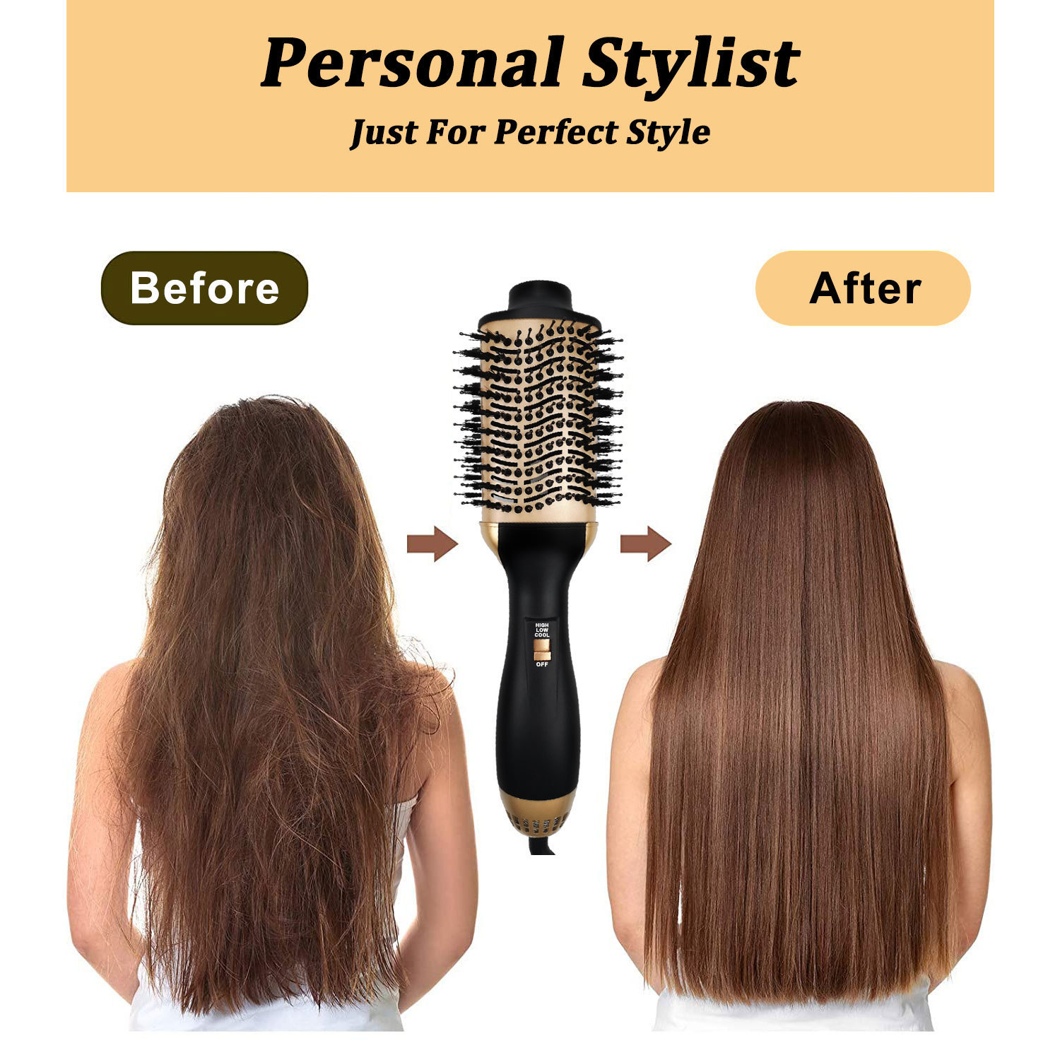 핫 에어 콤 헤어 블로우 드라이어 브러쉬 및 볼류마이저 - Hair Straightener 리뷰 및 가격