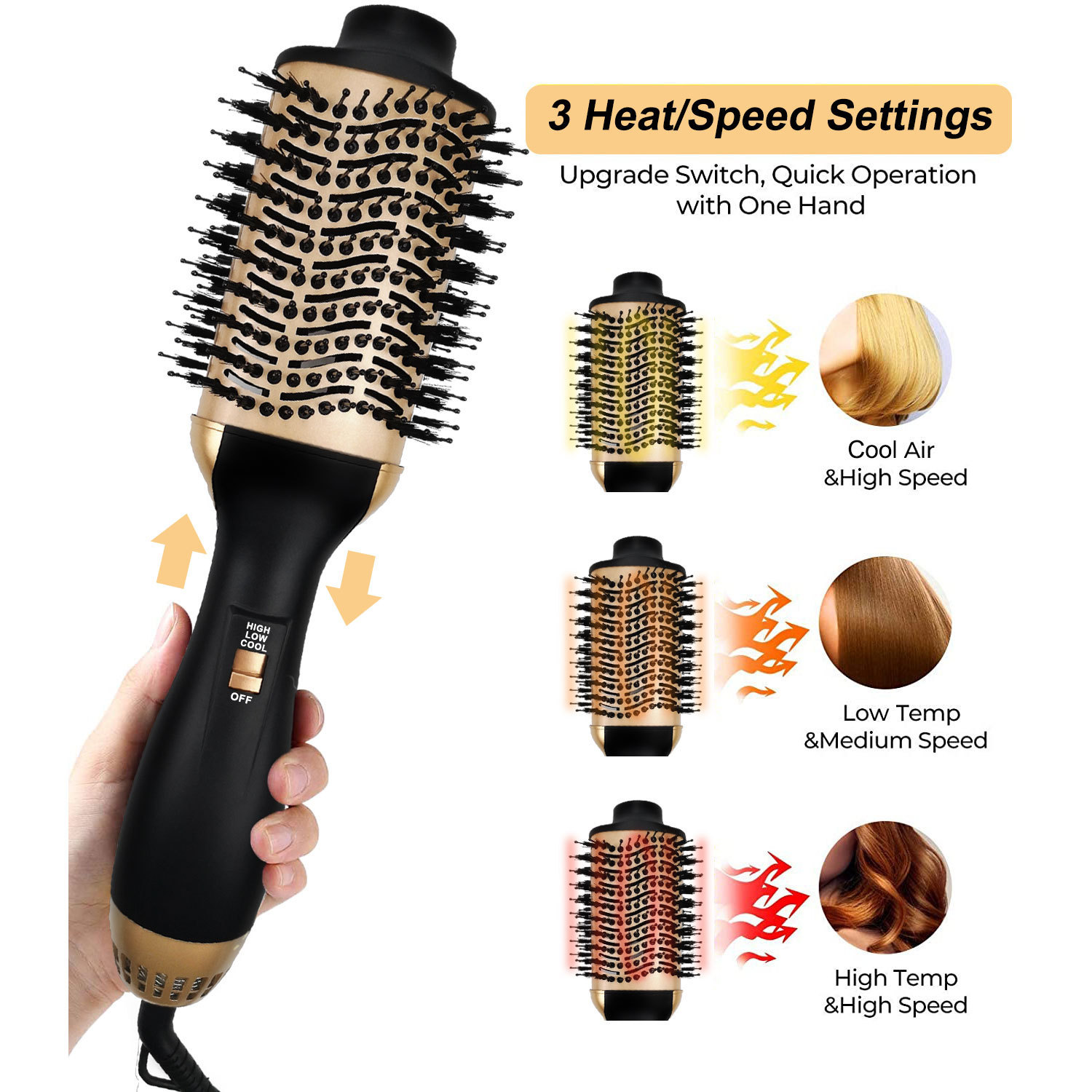 핫 에어 콤 헤어 블로우 드라이어 브러쉬 및 볼류마이저 - Hair Straightener 리뷰 및 가격