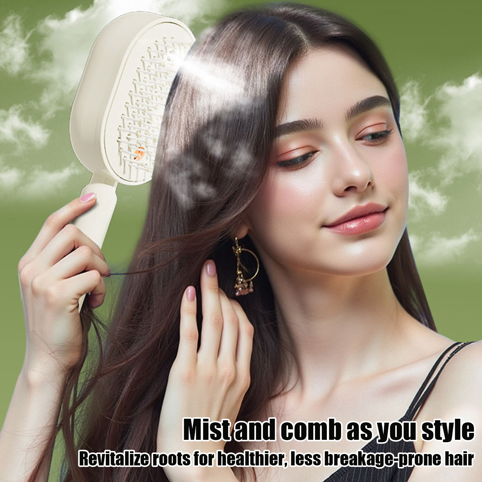 물 스프레이 기능이 있는 충전식 스팀 헤어 브러쉬, U - Hair Straightener 리뷰 및 가격
