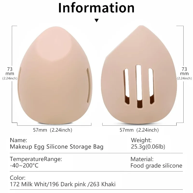 실리콘 뷰티 에그 통기성 및 메이크업 스폰지 박스, 방 - Beauty Makeup Kit 리뷰 및 가격
