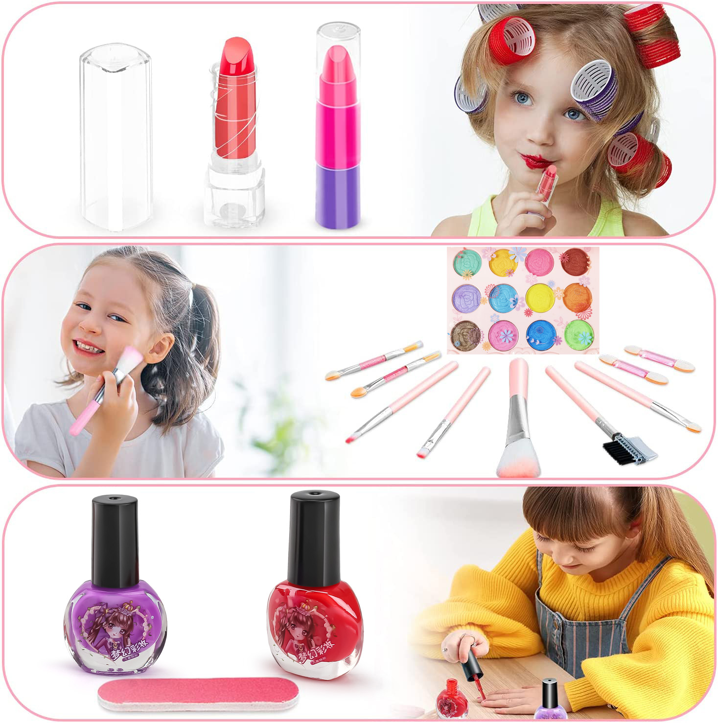 여아용 키즈 메이크업 장난감 키트, 세척 가능한 메이크 - Beauty Makeup Kit 리뷰 및 가격