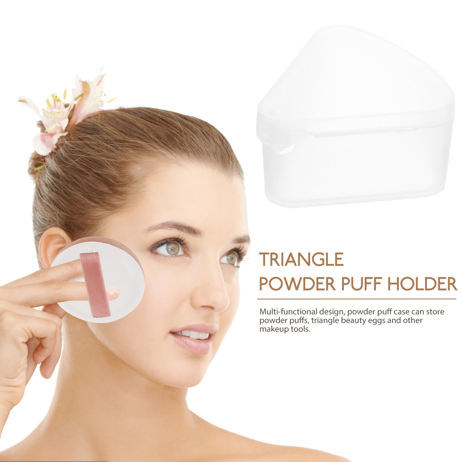 6Pcs 삼각형 파우더 퍼프 케이스 공간 절약 메이크업 - Beauty Makeup Case 리뷰 및 가격