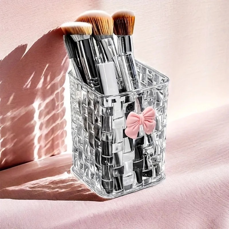 2개 투명 아크릴 눈썹 브러쉬 보관함(리본 포함) -  - Beauty Makeup Case 리뷰 및 가격