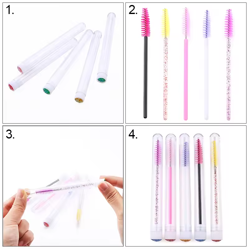 눈썹 브러쉬가 포함된 속눈썹 브러쉬 튜브 재사용 가능한 - Beauty Makeup Supply 리뷰 및 가격