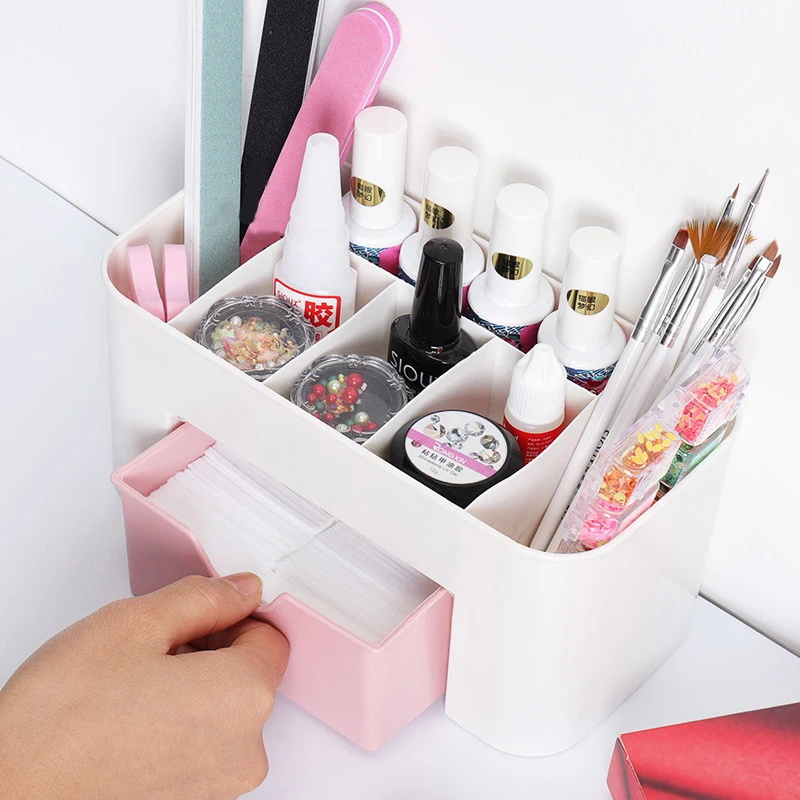 네일 아트 주최자 데스크탑 서랍 화장품 보관 상자 메이 - Beauty Kiss Makeup 리뷰 및 가격
